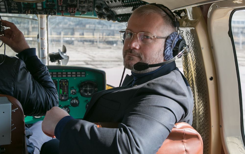 Вилкул посетил предприятие Мотор-Сич и протестировал отечественный вертолет (г. Запорожье)