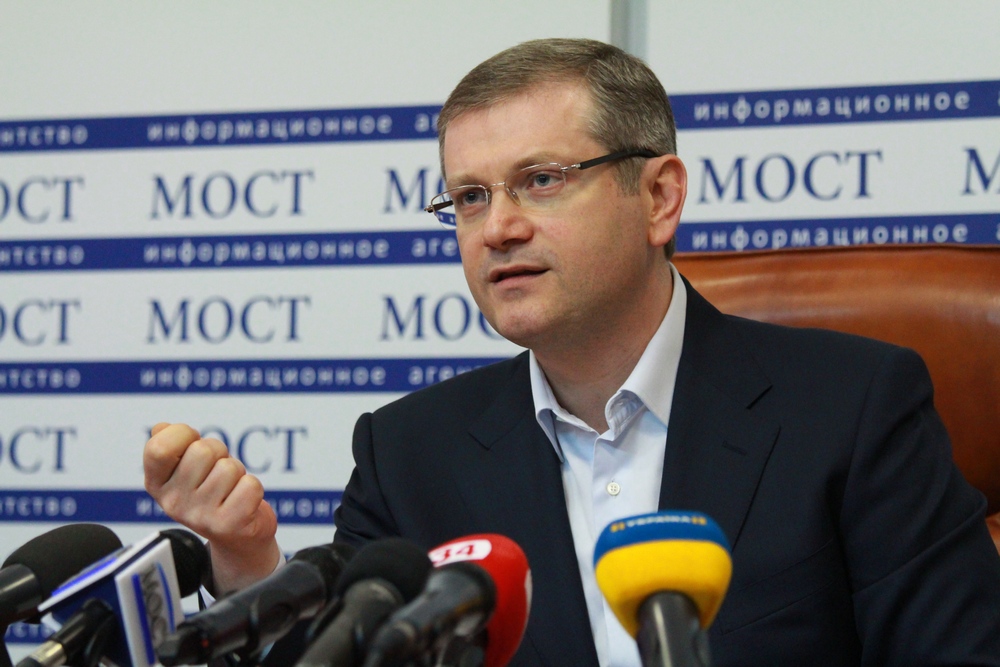 Пресс-конференция Александра Вилкула в Днепропетровске 2 апреля 2014 г. 